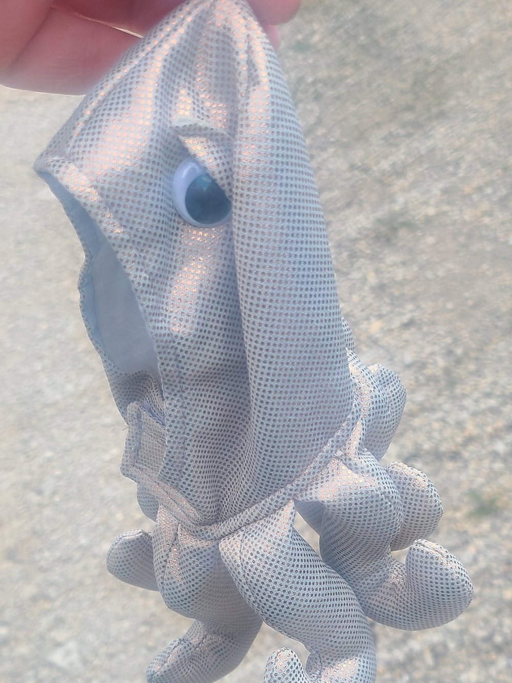 Silver Sparkle Octopus Cat Costume